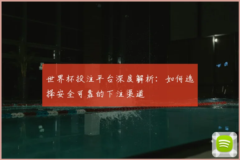 世界杯投注平台深度解析:如何选择安全可靠的下注渠道